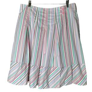 Lilly Pulitzer White Label Pleated Wrap Skirt. Size 10